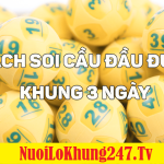 Cách soi cầu đầu đuôi khung 3 ngày chính xác nhất