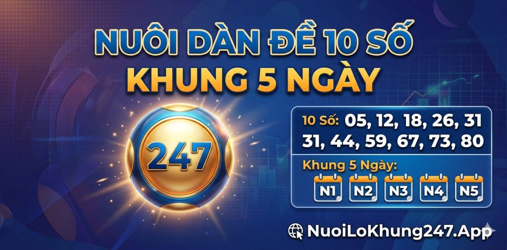 nuôi dàn đề 10 số khung 5 ngày