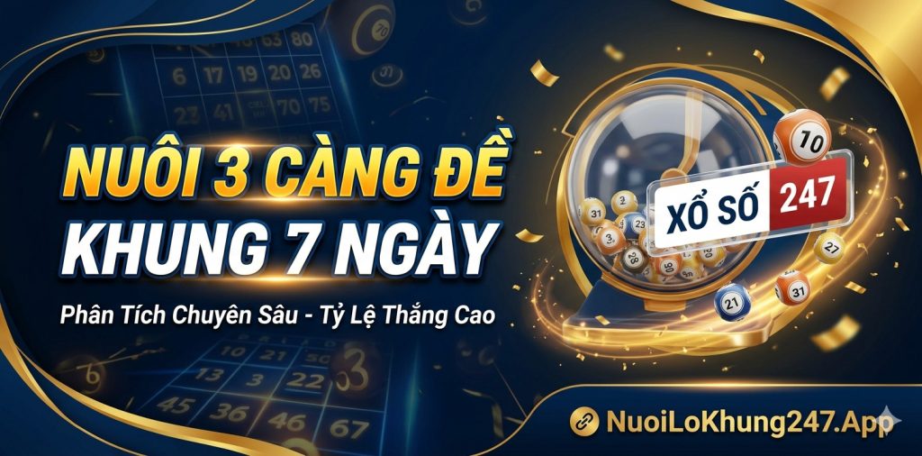 Nuôi 3 càng đề khung 7 ngày