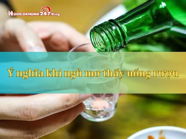 Ngủ mơ thấy uống rượu 